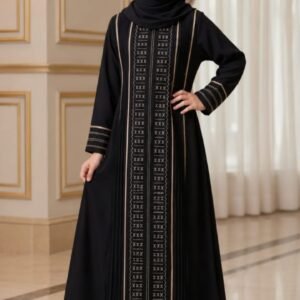 D-2512 GAMIS ABAYA CERUTY BABYDOLL FULL PAYET