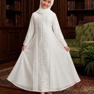 D-2518 GAMIS ABAYA CERUTY BABYDOLL FULL PAYET