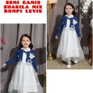 R-1906 SEMI GAMIS MIX ROMPI JEANS