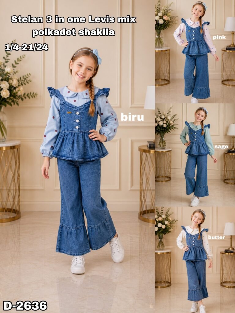 D-2636 STELAN 3 IN ONE JEANS POLKADOT